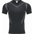 thumbnail image 6 of alpinario Men's Compression T-Shirt Moisture Wicking Breathable Short Sleeve Gym Workout High Elastic Dry Fit Baselayer Rash Guard Running Undershirt, 6 of 8