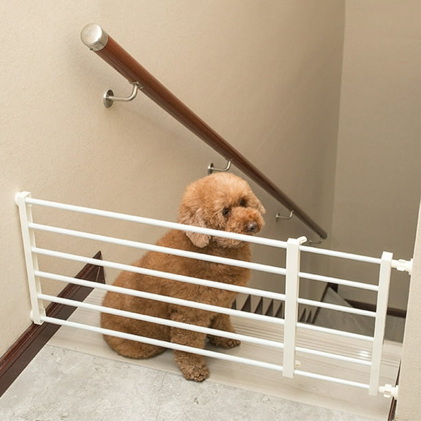 Gate Railing for Pets Removable Pet Gate Dog Gate with Door Punch Free Design Expandable Width for Stairs Doorways Metal Rail Indoor Gates for Small Dogs Walmart