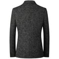 thumbnail image 3 of SWSMCLT Men's Casual Blazer Button Fall Cotton Winter Suit Jacket Sport Coat Fashion Long Sleeve Business Black Medium, 3 of 5