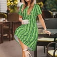 thumbnail image 3 of Disketp Cactus para Vestido de Manga Corta para Mujeres, Vestidos de Verano para Mujeres, Casual y Holgado para la Playa, 3 of 6