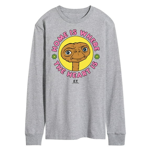 E.T. The Extra Terrestrial - 80's Style Home Is Where The Heart Is - Men's Long Sleeve T-Shirt
