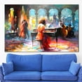 thumbnail image 3 of Prickelndes Tanzvergnügen Poster, Abstract Music Printed Canvas, Musician Artwork, Haenraets Willem, Romantic Couple Poster, Canvas Wall Decor - Gallery Wrapped, 3 of 9