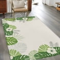 thumbnail image 2 of Palm Leaves Area Rugs 3'x5', Washable Small Throw Rugs for Living Room Bedroom, Farmhouse Summer Tropical Leaf Flowers Indoor Outdoor Rug Non-Slip Low Pile Carpet Runner Reversible Floor Mats, 2 of 8