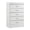 White, variant on Huey Vineyards 5 Drawer Wood Chest in Black