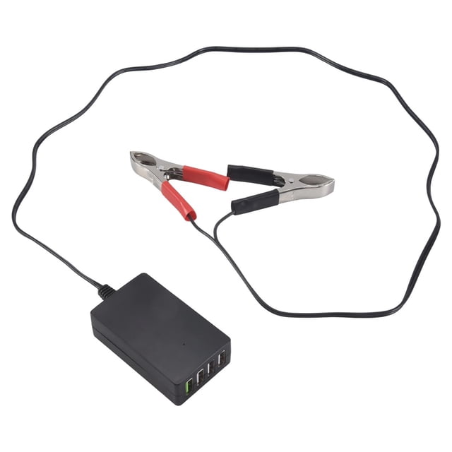 CC PortáTil Con Clip Para BateríA, Cargador USB De 4 Puertos 12 V/24 V Una 5 Adaptador Multipuerto Otros TeléFonos Inteligentes Y Tabletas