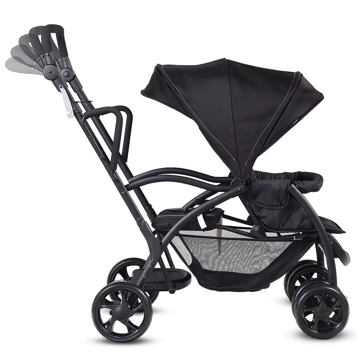 baby joy stand and ride stroller