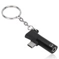 thumbnail image 2 of Adaptador 2 en 1 Ormromra Convertidor de Puerto de carga tipo C para auriculares 3,5 mm Negro, 2 of 8