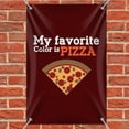 thumbnail image 2 of My Favorite Color is Pizza Home Business Office Sign, 2 of 3