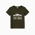 thumbnail image 2 of PatPat Family Matching Cotton Short Sleeves Round Neck Animal Theme Zoo Crew Graphic Tee, 2 of 5