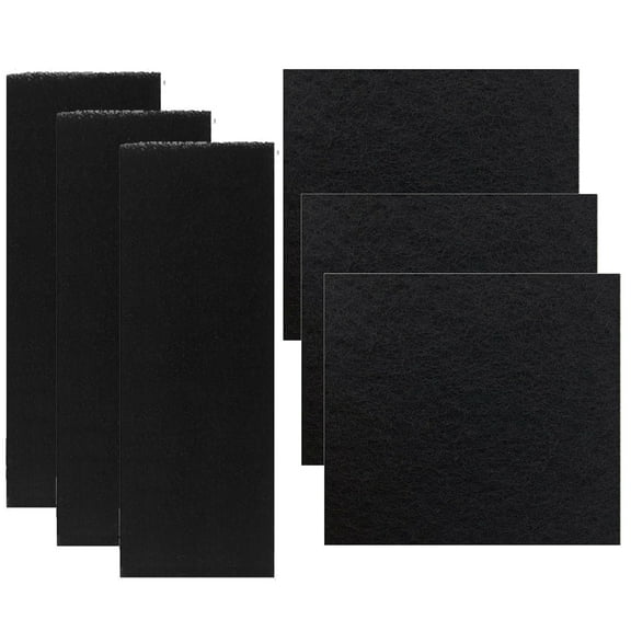 Qzbhct 3 Pack Activated Carbon Filters for Hooded Cat Litter Box Pans, 3 Pack Activated Carbon Filters for LR 3 Model