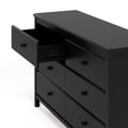 thumbnail image 6 of Storkcraft Alpine 6 Drawer Nursery Double Dresser, Black, 6 of 13