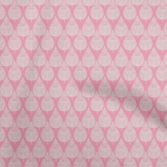 oneOone Georgette Viscose Light Pink Fabric Block Sewing Fabric By The Yard Printed Diy Clothing Sewing Supplies 42 Inch Wide-FR