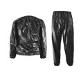 thumbnail image 2 of 2 Pcs Heavy Duty Fitness Weight Loss Sweat Sauna Suit Exercise Gym Anti-Rip Black, L & XXL, 2 of 5