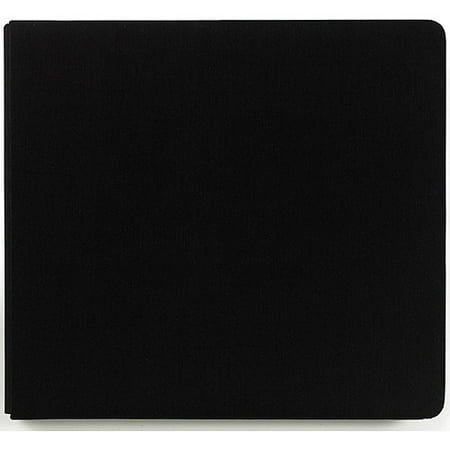 Colorbok Perfect Scrapbook Fabric Postbound Album, Black Licorice
