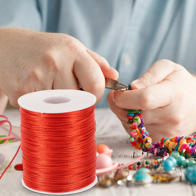 Rolls Key Chain Hook Pendant Beaded Bracelets Crochet Yarn