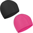 thumbnail image 1 of 2 Piezas Gorros de Natación Elásticos Cómodo Tejido Antideslizante Gorro de Natación Ligero Gorros de Natación para Mujeres Hombres Niños Nadar, 1 of 5