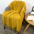 thumbnail image 5 of Throw Blanket, Solid Color Conditioning Blanket Blanket Sofa Blanket Office Nap Blanket Homestay Decorative Blanket 50x67.7in, Home Decor, 5 of 6