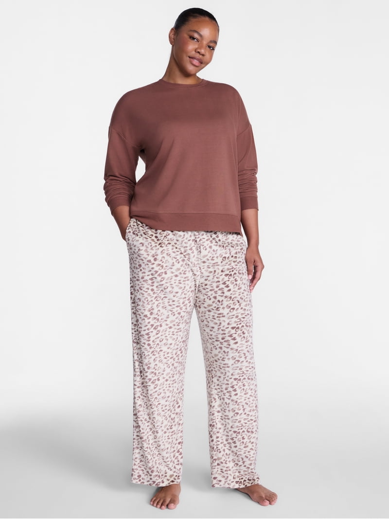 Joyspun Women's Velour Sleep Pants, Sizes XS-3X - Walmart.com