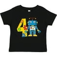 thumbnail image 3 of Inktastic 4th Birthday Robot Boys or Girls Toddler T-Shirt, 3 of 5