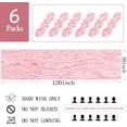 thumbnail image 2 of 6 Pack Light Pink Cheesecloth Table Runner 20 x 120 inch Gauze Table Runners 10 FT Long,Semi Sheer Boho Cheese Cloth Fabric Table Runner Bulk for Wedding,Party,Baby Shower,Bridal Shower Decoration, 2 of 7