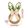 thumbnail image 3 of Chanana Easter Bunny Wreath Easter Decor Lovely, Front Door Rabbit Wreath, Hanging Ornament, for Home, Farmhouse Festival, Wall, 3 of 9