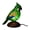 Green, variant on Ruanlalo Stained Glass Bird Lamp Light USB Powered Resin Bird Night Light Home Office Living Room Bedroom Desk Decoration Lamp Christmas Birthday Gift