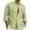 Army Green, variant on ZCFZJW Men's Long Sleeve Button Down Shirts Casual Big and Tall Regular Fit Solid Color Cotton Linen Shirts Untucked Beach Shirt with Pockets White S