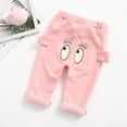 thumbnail image 2 of IROINNID Baby Boy Girl Sweatpants Newborn Kids Cartoon Keep Warm Trousers Pants,Pink, 2 of 9