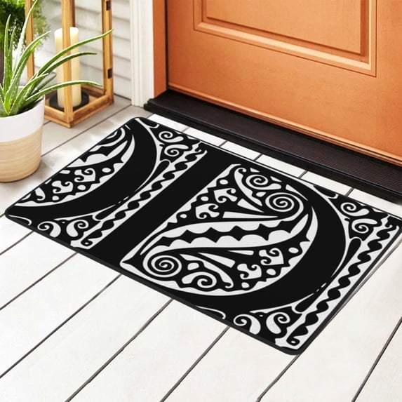 ZICANCN Area Rugs Doormat , Alphabet D Facecloth Non-Slip Floor Mat Rug for Living Room Kitchen Sink Area Indoor Outdoor Entrance 36"x24"