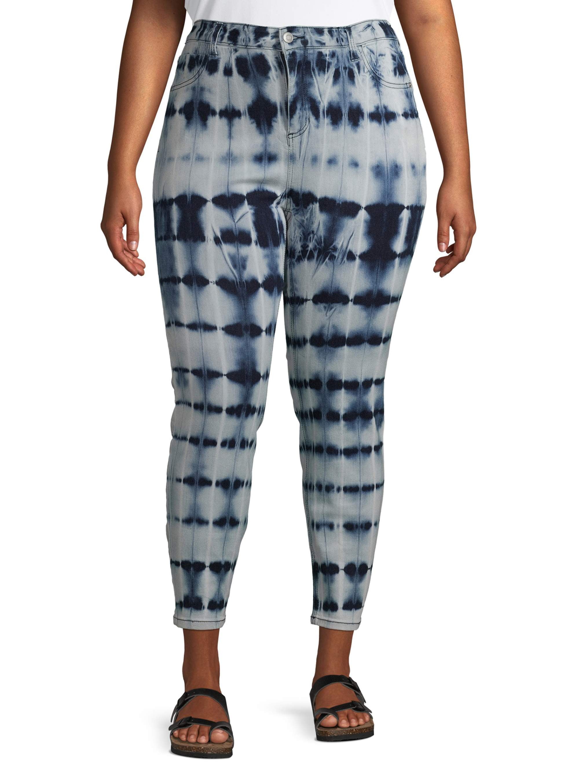 plus size tie dye jeans
