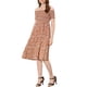 thumbnail image 1 of INSPIRAR CHIC Vestido Largo de Verano Bohemio con Estampado Floral, Sin Mangas, Con Alta División, Corte A, S Rojo Oscuro, 1 of 5