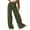 Army Green, variant on HAiming Corduroy Pants for Women High Waisted Straight Leg Pants Trendy Casual Loose Lounge Trousers with Pockets