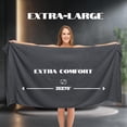 thumbnail image 4 of White Classic Hotel Collection 650 Gsm Cotton Bath Sheet Towels, Oversized Bathroom Towels, Grey, 35 x 70, 2 Pack, 4 of 10