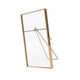 thumbnail image 1 of Metal & Glass Freestanding Photo Picture Frame Portrait Holder Frame Home Decoration 14 x 16 cm, 1 of 9