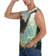 thumbnail image 3 of Balery Majestic Ostrich In Forest Camisetas sin mangas para hombre, absorbe la humedad y protege contra el mal olor.-Small, 3 of 7