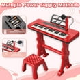 thumbnail image 6 of Caunedy Keyboard Piano Toys for Kids, 37 Keys Musical Instruments for Baby, Toddlers Birthday Gifts for 3 4 5 6 7 8 Year Old, 6 of 7