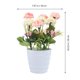 thumbnail image 2 of BESTYASH Planta Decorativa Artificial Rosa En Maceta Resistente Sin Necesidad De Cuidados, 2 of 8