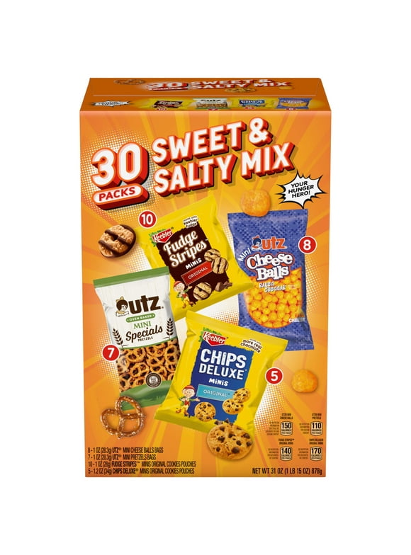 Keebler and Utz Sweet and Salty Variety Packs 30ct