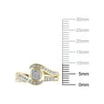 thumbnail image 4 of 1/4 Carat Forever Bride Diamond Composite Bridal Set Ring for Women in 10K Yellow Gold, 4 of 5