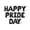 Black, variant on Letter Balloons - HAPPY PRIDE DAY 16" Inch Alphabet Letters Foil Mylar Balloon Pride Day Party Banner (Black)
