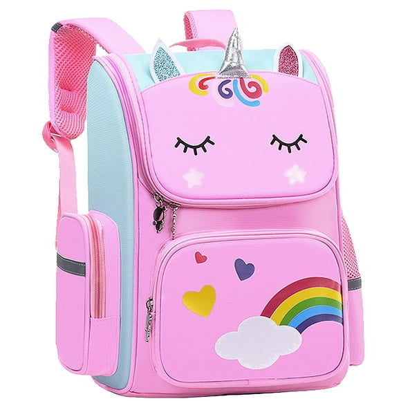 Girls Unicorn Backpack, Preschool Kindergarten Kids School Bag