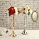 thumbnail image 3 of Candelabro de hierro forjado para bodas, porta flores, soporte para velas, diseño de escena de boda en plata dorada, 3 of 5