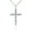 Moissanite White Gold Color, variant on Moissanite 925 Sterling Silver Cross Necklace Pendant For Women