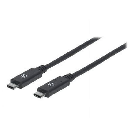 Manhattan 355223 SuperSpeed USB C Device Cable - Black
