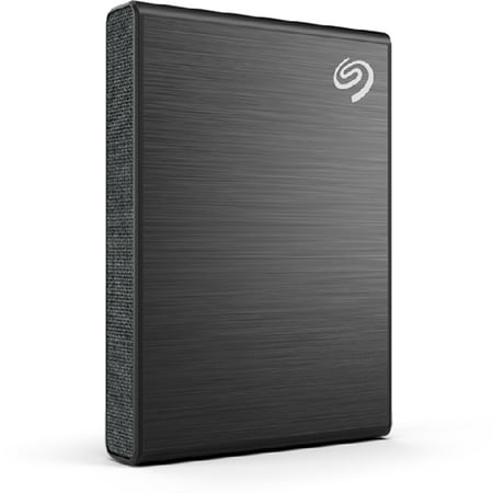 Seagate - One Touch 1TB External USB-C Portable SSD with Rescue Data Recovery Services - Black