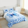 thumbnail image 3 of Manfei Cheetah Hide Queen Comforter Set,Safari Leopard,Butterfly,3-Piece, 3 of 8