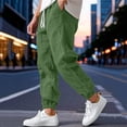 thumbnail image 2 of Akmaiox Cotton Lightweight Sweatpants for Men Fashion Loose Elastic Waist Drawstring Joggers Hiking Pants Outdoor Streetwear Gym Workout Pants with Pockets S‑3XL, 2 of 10