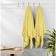 thumbnail image 3 of MALLONI HOME Ultra Soft 6 Pack Cotton Towel Set, Contains 2 Bath Towels 28x55 inch, 2 Hand Towels 16x24 inch & 2 Wash Coths 12x12 inch, Ideal for Everyday use, Compact & Lightweight - Lime Yellow, 3 of 8
