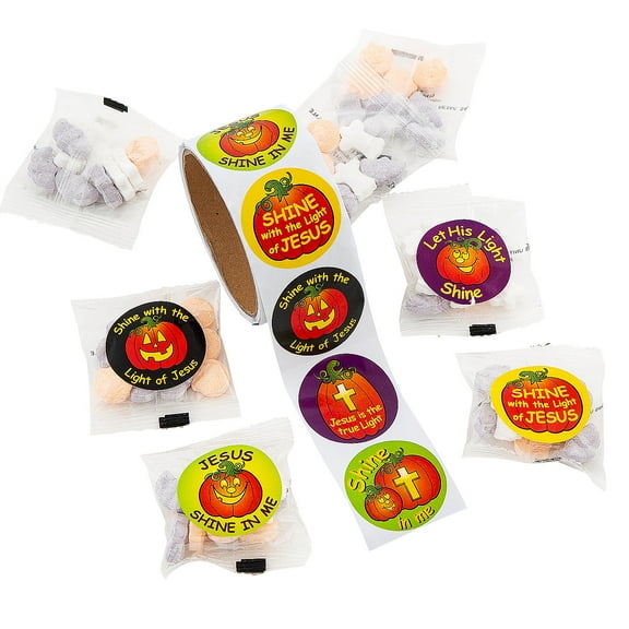 Christian Pumpkin Halloween Candy Handout Kit Assortment May Vary