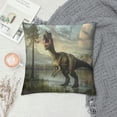 thumbnail image 2 of Orinice Dinosaur Graphic Decorative Throw Pillow Cover for Home Couch Living Room Bed Sofa - High-Quality 1PC 20x20in, 2 of 5